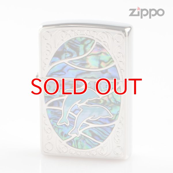 画像1: Zippo ジッポライター 1201s603 シェルドルフィン GRBL (1)