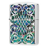 画像: 【f送料無料・新品・正規品】ZIPPO アーマーアラベスク・コンビ SV 両面加工 FCZP 1201s699 【】