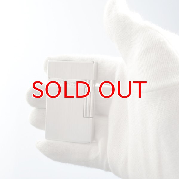 画像6: デュポン ライター [Dupont] LIGNE2 16404 刷毛目仕上げ モチーフ パラディウム フィニッシュ（ガス1本・フリント1シート特典付）フリントガスライター 【】 (6)