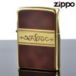 画像1: 【m】Zippo ジッポライター 200yb-bw2 Classic Style ゴールド×ブラウン 200YB-BW2 【】 (1)
