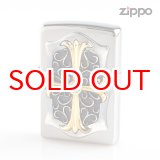 画像: Zippo ジッポライター 25m-bcross 25M-BCROSS コンビネーションメタル