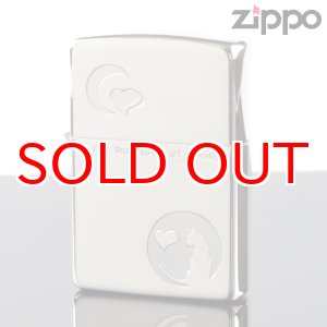 画像: 【m】Zippo ジッポライター 2cat-1h キャット＆ムーン 2CAT-1H 【】