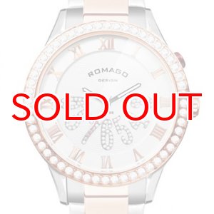 画像: ROMAGO DESIGN[ロマゴデザイン] RM019-0214SS-RGWH Luxury series ミラー文字盤 クォーツ 腕時計 ブランド ファッション 腕時計