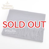 画像: Vivienne Westwood ヴィヴィアンマフラー  m9024c540004 同色ロゴマフラー ダークブルー S60909024  909024 C54 004