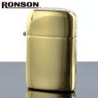 画像1: 【m】 ロンソン タイフーン フリントオイルライター RT-SA2 オリジナルサイドアラベスク 真鍮イブシ エッチング2面加工 【】 (1)