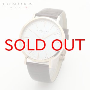 画像: TOMORA TOKYO t-1601-pwhbr 日本製クォーツ腕時計 T-1601 PWHBR