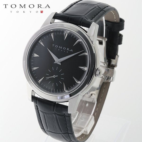 画像1: TOMORA TOKYO t-1602-ssbk 日本製クォーツ スモールセコンド腕時計 T-1602 SSBK (1)